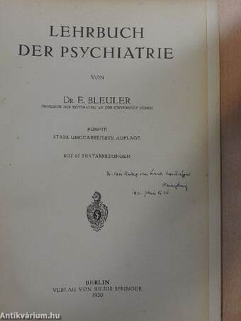 Lehrbuch der Psychiatrie