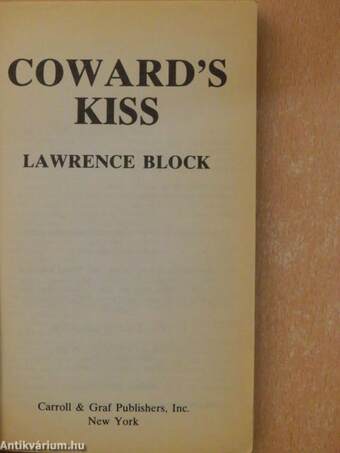 Coward's Kiss