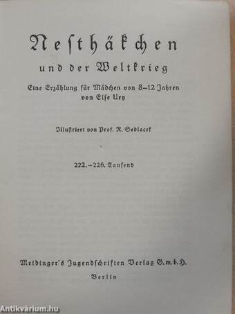 Nesthäkchen und der Weltkrieg (gótbetűs)