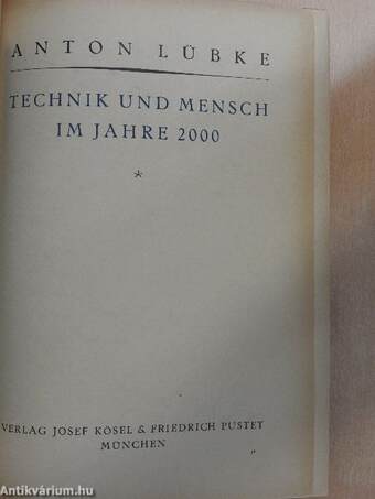 Technik und Mensch im Jahre 2000