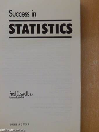 Success in Statistics