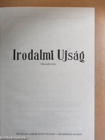 Irodalmi Ujság 1963-1965.