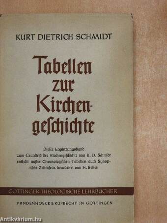 Chronologische Tabellen zur Kirchengeschichte