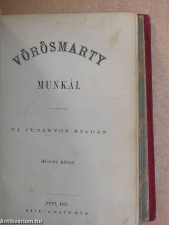 Vörösmarty munkái I-II.