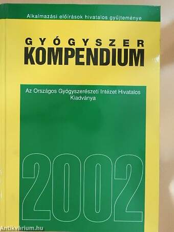 Gyógyszer kompendium 2002 - CD-vel