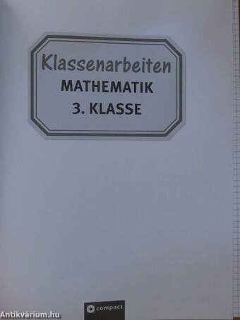 Klassenarbeiten Mathematik 3. Klasse