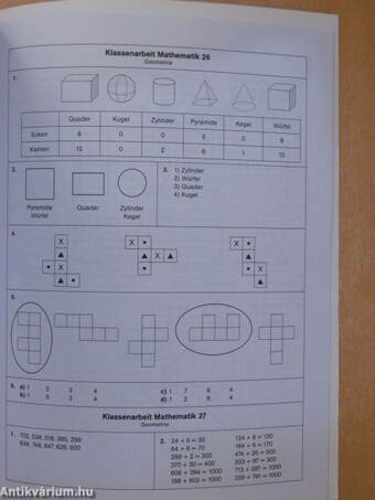 Klassenarbeiten Mathematik 3. Klasse