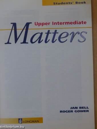 Matters - Upper Intermediate - Students' Book