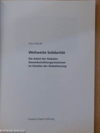 Weltweite Solidarität