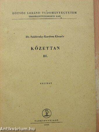 Kőzettan III.