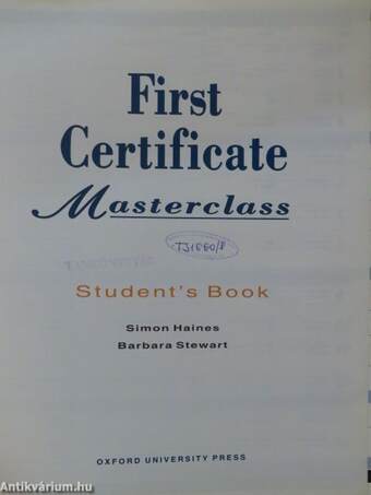 First Certificate - Masterclass