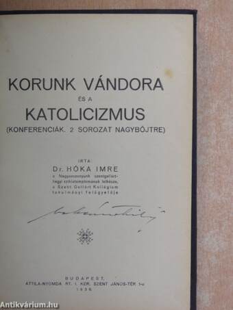 Korunk vándora és a katolicizmus