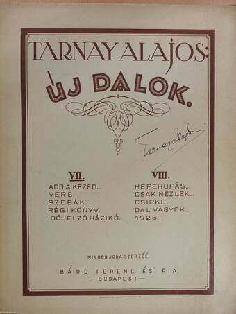 Új dalok VII. (aláírt példány)