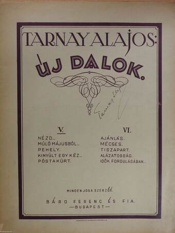 Új dalok V. (aláírt példány)