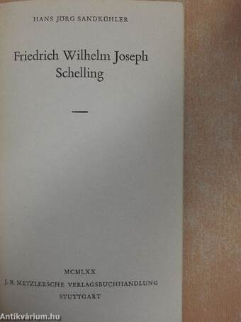 Friedrich Wilhelm Joseph Schelling