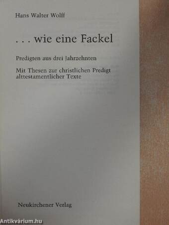 ... wie eine Fackel