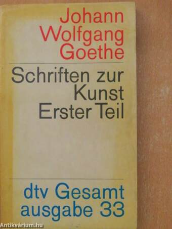 Schriften zur kunst 1.