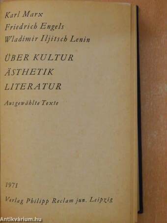 Über Kultur, ästhetik, literatur