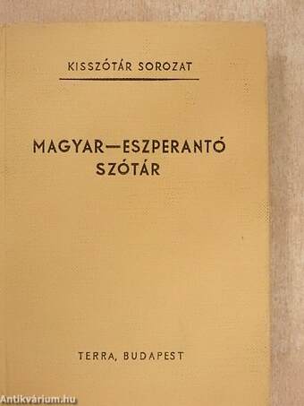 Magyar-eszperantó szótár