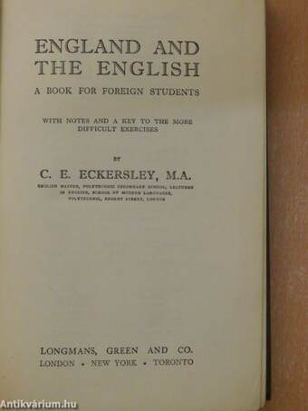 England and the English