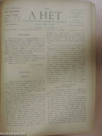 A Hét 1897. január-december I-II.