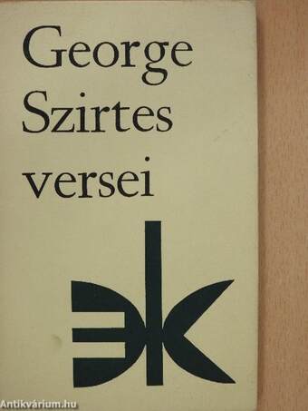 George Szirtes versei (dedikált példány)