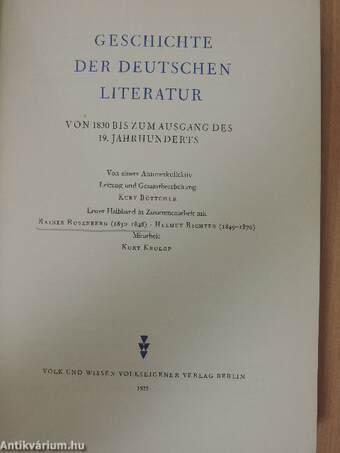 Geschichte der Deutschen Literatur