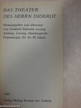 Das Theater des Herrn Diderot