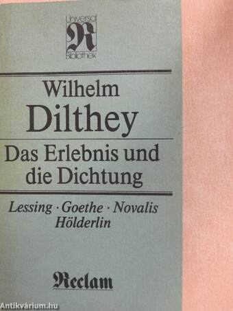 Das Erlebnis und die Dichtung