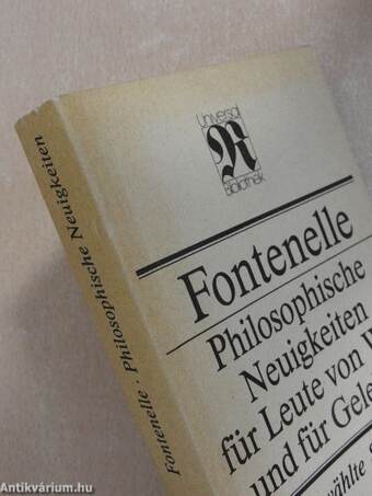 Philosophische Neuigkeiten für Leute von Welt und für Gelehrte