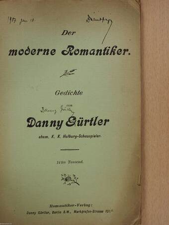 Der moderne Romantiker (aláírt példány)