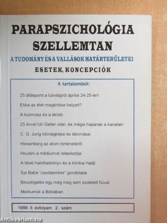 Parapszichológia-Szellemtan 1999/2.