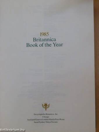 Britannica Book of the Year 1985