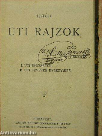 Uti rajzok/Elbeszélések és hirlapi czikkek/Balassa Bálint válogatott költeményei