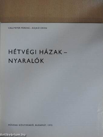 Hétvégi házak-nyaralók