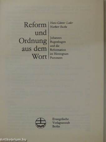 Reform und Ordnung aus dem Wort