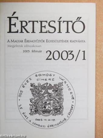 Értesítő 2003/1.