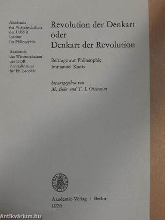 Revolution der Denkart oder Denkart der Revolution