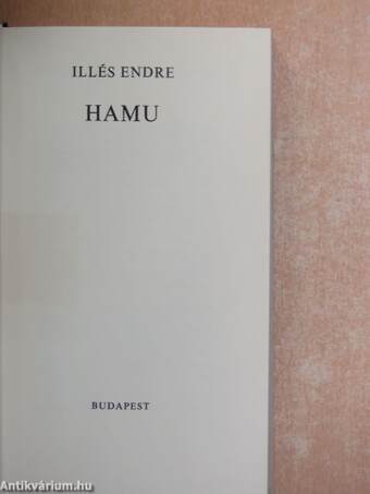 Hármaskönyv II. - Hamu