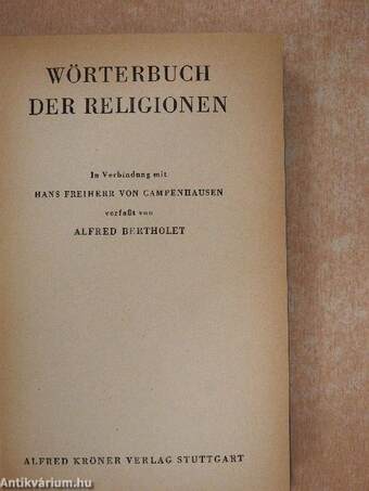 Wörterbuch der Religionen