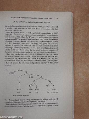 Configurationality in Hungarian