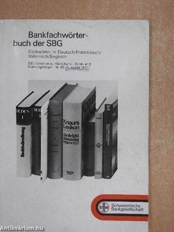 Bankfachwörterbuch der SBG