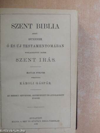 Szent Biblia