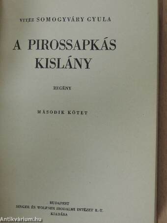 A pirossapkás kislány I-II.