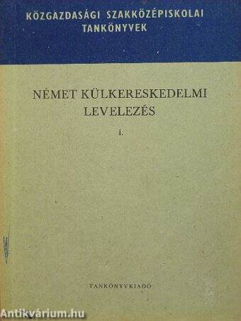 Német külkereskedelmi levelezés I.