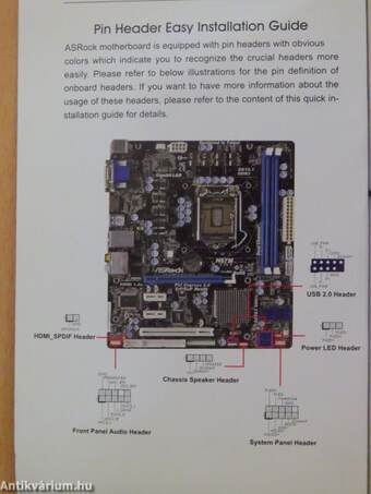 ASRock H67M Pin Header Easy Installation Guide