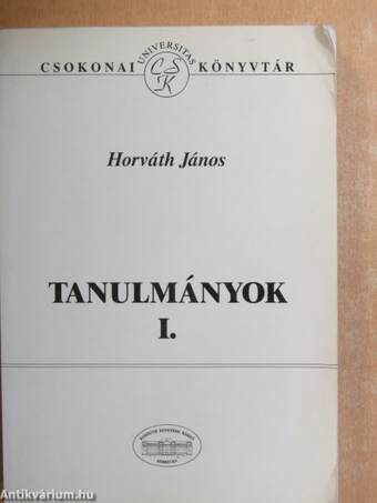 Tanulmányok I.