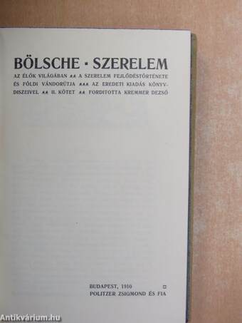 Szerelem az élők világában II. (töredék)