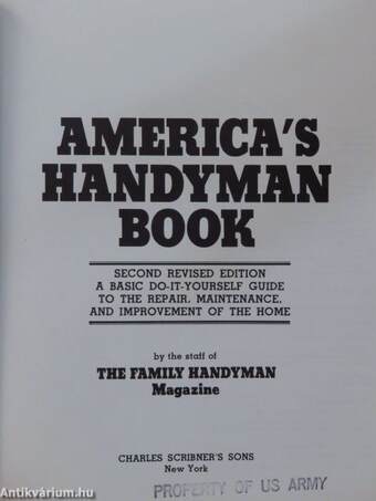 America's Handyman Book