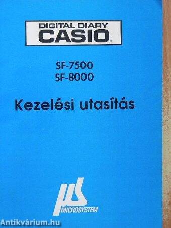 Casio SF-7500/SF-8000 Kezelési utasítás